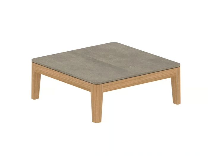 CALYPSO LOUNGE - Square teak garden side table _ Royal Botania